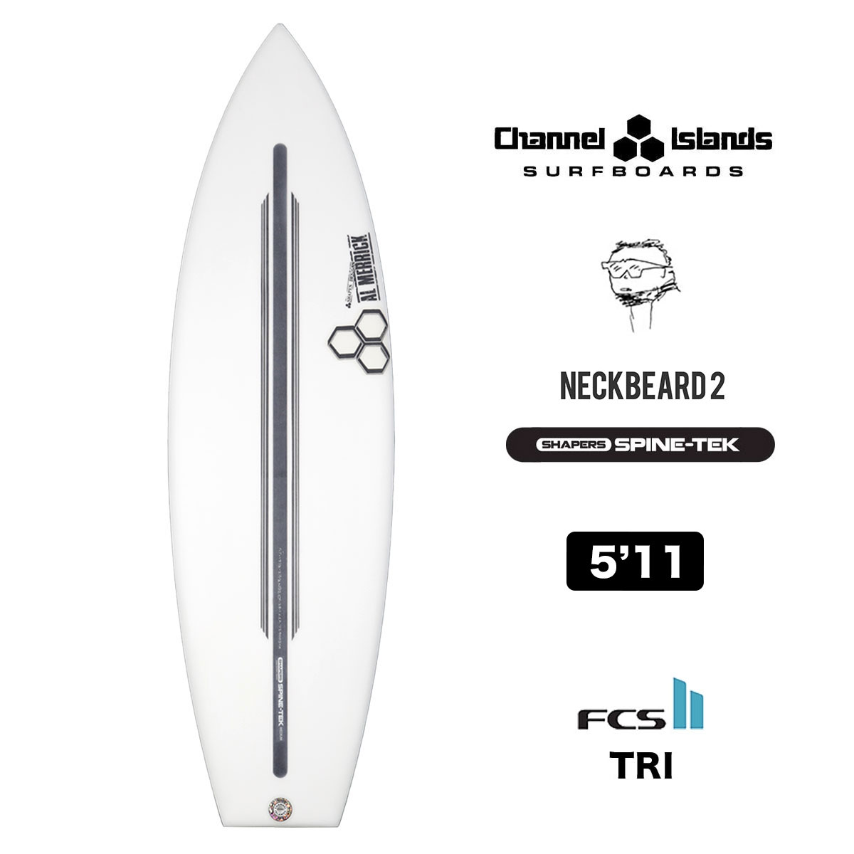 channel islands եܡ 硼ȥܡ 5.11 ͥå٥2 ѥƥå ե ͥ륢 FCS2 TRI å 5'11 åץɥơ Channel Islands NeckBeard2 ¨Ǽ