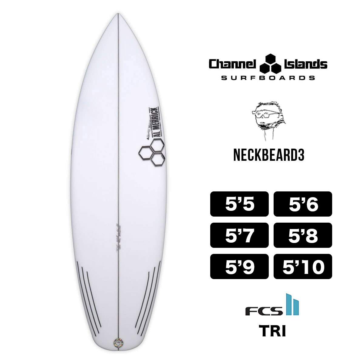 channel islands サーフボード ショートボード 5'5 5'8 5'9 5'10 ネックベアード3 JACKモデル カスタム..