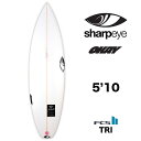 【中古】SHARP EYE (シャープアイ) ショートボード [CLEAR×RED] 6’0” サーフボード