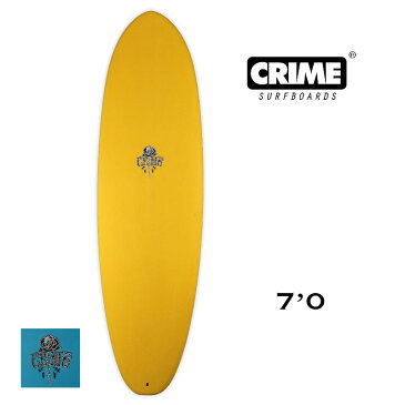 CRIME SURFBOARDS｜クライムサーフボード STUBBY 7'0×22'1/2×2'7/8【50L】スタビー ミッドレングス ディジョカラー ティールカラー シングルフィン