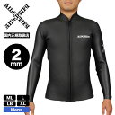 アイデンティファイ ウェットスーツ 長袖 タッパー メンズ 2mm ジャケット OFF THE PEG MODEL SKIN JACKET 黒 ML L LB ...