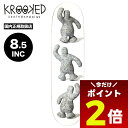 【5/1限定★ ポイント2倍 フラッシュクーポン 100円OFF 対象 】クルキッド krooked デッキ スケボー デッキ 8.5 スケートボード ルイス ...