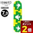 【5/1限定★ ポイント2倍 】クルキッド スケートボード スケボー デッキ 7.3inc キッズ 子供 スケートデッキ グリーン バード スケーター 人気ブラ...