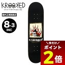 【5/1限定★ ポイント2倍 フラッシュクーポン 100円OFF 対象 】クルキッド スケートボード スケボー デッキ 8.3inc 黒 ウォーレスト スケート...