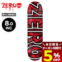 【7/30限定★すぐ使える5%OFFクーポン配布中】ZERO ゼロ デッキ スケボー デッキ 8.0 スケートボード ロゴ ブラック JAMIE THOMAS ...
