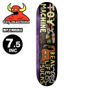 トイマシーン スケートボード スケボー デッキ 7.5inc 子供 キッズ スケートデッキ 人気ブランド Toy Machine Skateboard | NE...
