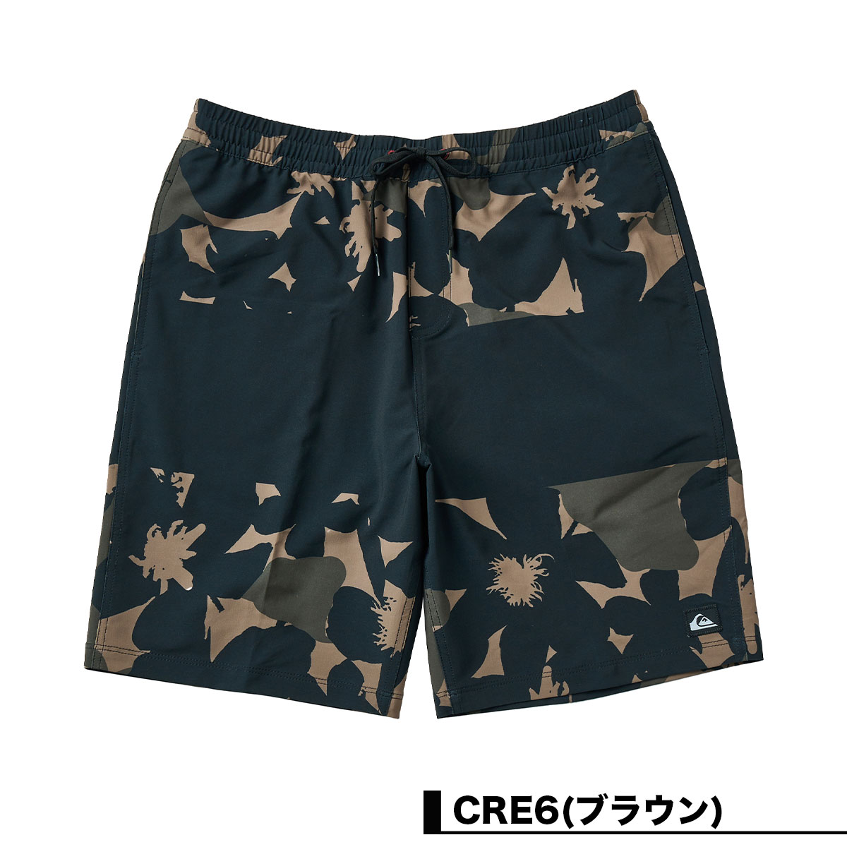【 セール 30%OFF 】 クイックシルバー メンズ トランクス ショーツ ポケット ストレッチ 迷彩 ブラウン CRE6 S M L XL サーフィン 海 プール 人気ブランド QUIKSILVER【QBS252004】