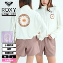 ROXY ロキシー レディース 水着 長袖 ジップ ラッシュガード 水陸両用 ショート丈 全2色 M L サーフィン 海 プール 人気ブランド 通販 2025 ...