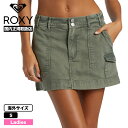 ロキシー ROXY スカート レディース ミニカーゴスカート デニム ウォッシュ加工 ヴィンテージ風 ゴム 海 人気ブランド 通販 2024 新作