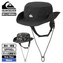 クイックシルバー メンズ サーフハット 帽子 撥水 軽量 あご紐 UV CUT UPF50+ 全2色 サーフィン 人気ブランド QUIKSILVER | WR ...