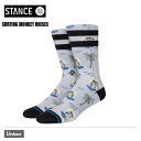 STANCE スタンス ユニセックス ソックス 靴下 くつした デザイン ロゴ 柄 コットン おしゃれ 小物 L サイズ グレー 25.5-29.0cm クルー | SURFING MONKEY 【a556a21smk】