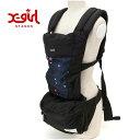 エックスガールステージス エックスガール 抱っこひも ベビースリング x-girl STAGES XGS WAIST BAG CARRIER／BLACK10 コズミック柄 【15153006】