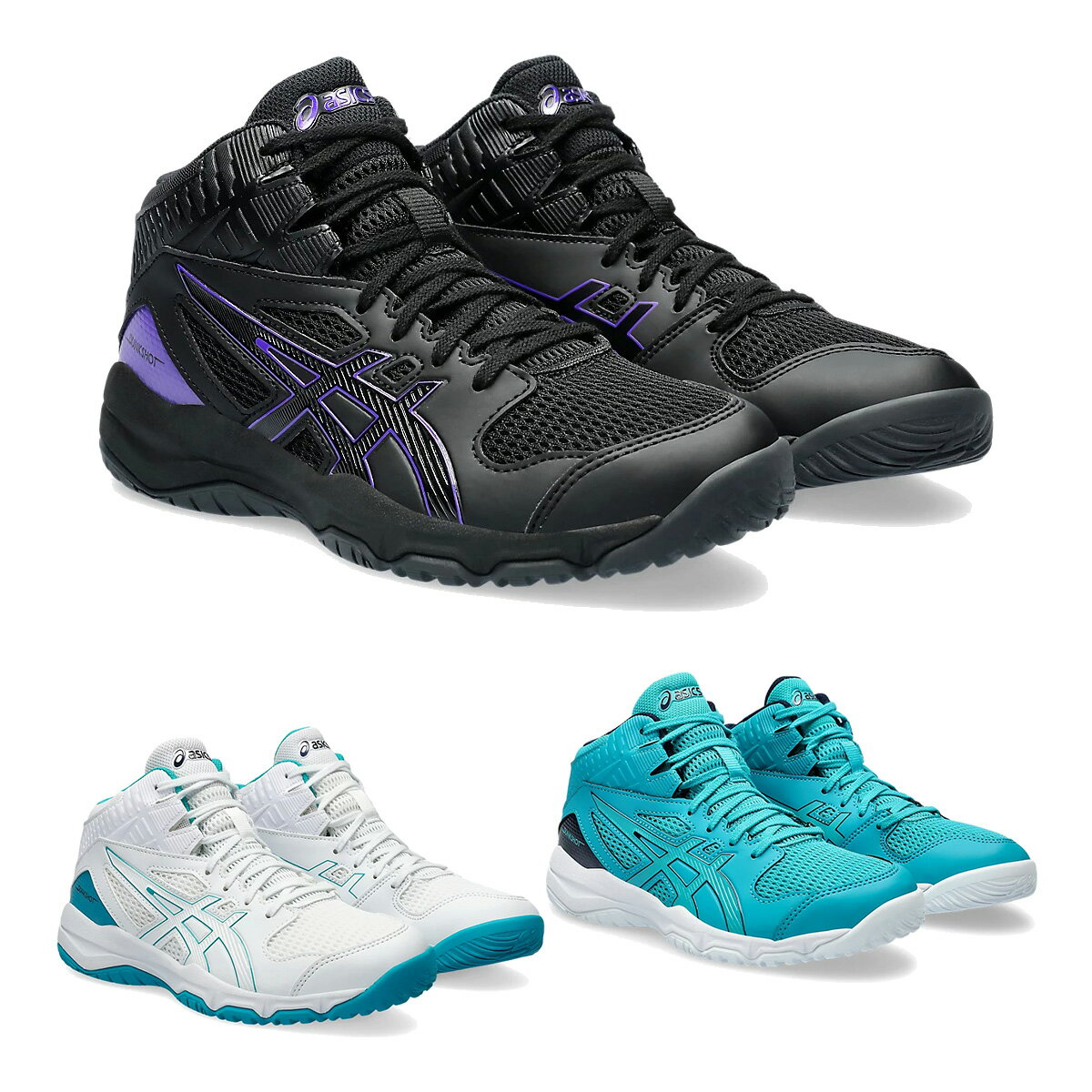 【ジュニア】アシックス asics バスケットシューズ DUNKSHOT MB 9 ダンクショット 1064A006 子供用 キッズ ボーイズ ガールズ スタンダード 2024年春夏モデル 新色 ニューカラー バスケ バッシュ ミニバス 教室 靴 練習 バスケットボール ジュニアエントリーモデル