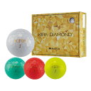 キャスコ ゴルフボール KIRA DIAMOND2 キラダイヤモンド2 ●2024年モデル● 1ダース(12球入) Kasco GOLF