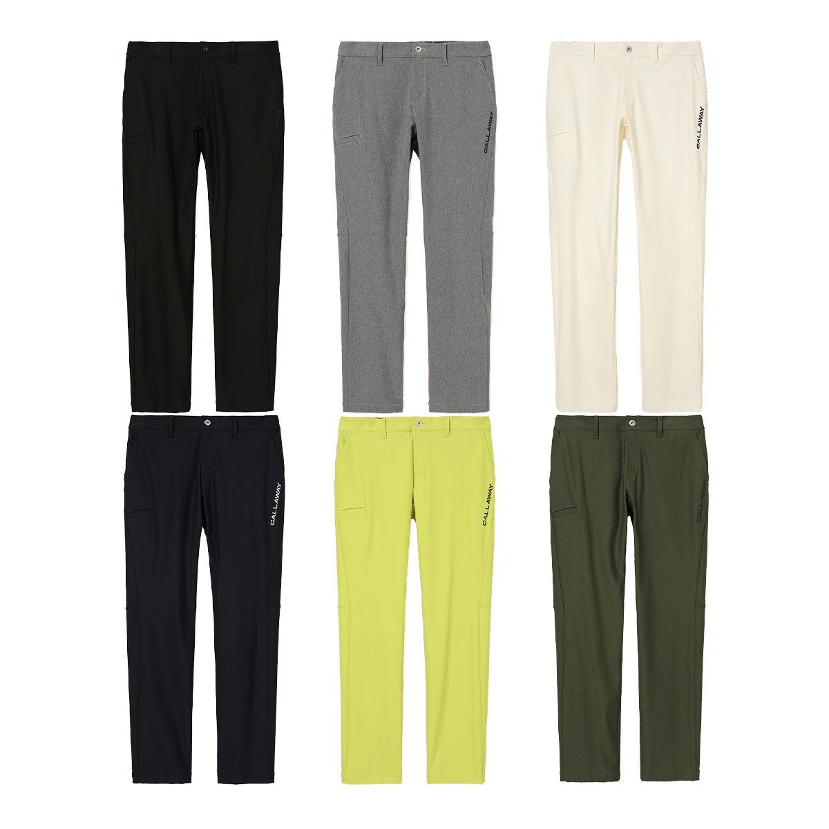 キャロウェイ ゴルフ 8WAYストレッチ 裏起毛 ニットツイル 撥水 パンツ C24226109 ゴルフウェア ボトムス お裾直し無料！ 2024年秋冬モデル Callaway GOLF 【suso】