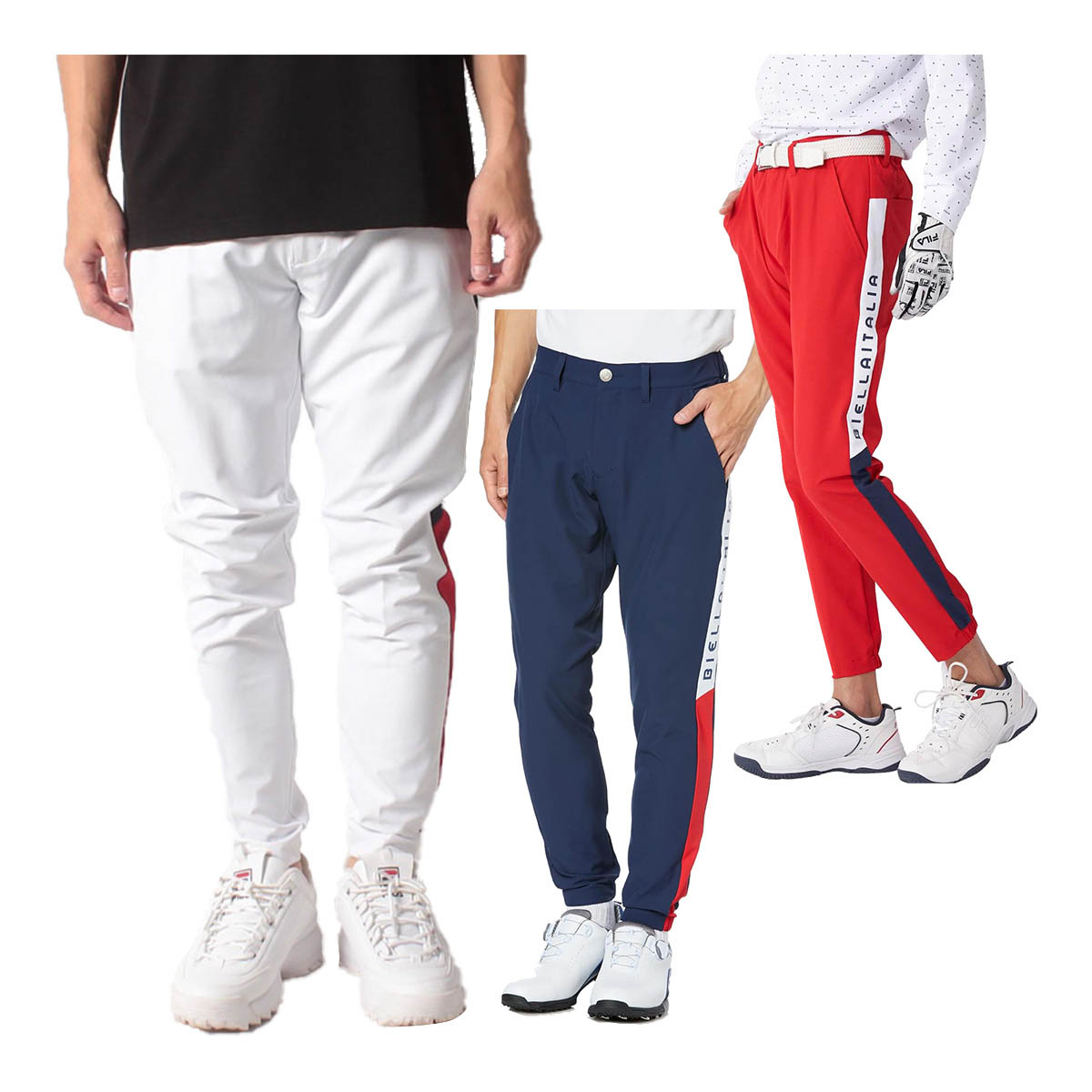 フィラ ゴルフ ロングパンツ 9分丈パンツ ハイパーストレッチ メンズ 783-361 ボトムス ゴルフウェア 2023年秋冬モデル FILA GOLF 783361 秋冬ウェア