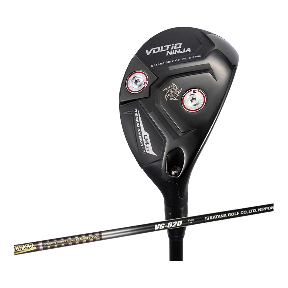 【最大6000円引きクーポン配布中】カタナ ボルティオ ニンジャ プレミアムカーボン2 Ti ユーティリティ TOUR AD VG-02Uシャフト [日本仕様][KATANA][VOLTIO NINJA PREMIUM CARBON II Ti UTILITY]