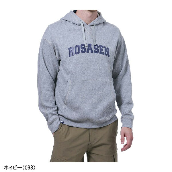 【最大6000円引きクーポン配布中】ロサーセン 長袖 フーディー パーカー 裏ワッフル メンズ 044-33211 ゴルフウェア 2025年春夏モデル ROSASEN 春夏ウェア