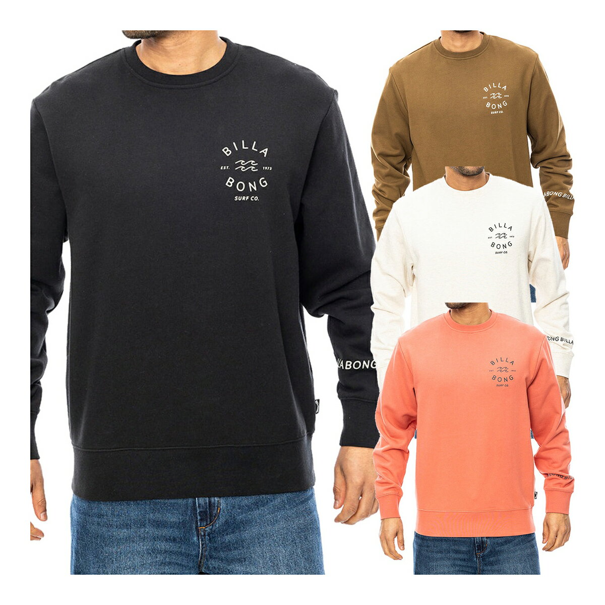 乐天商城 - ビラボン BILLABONG 長袖 ワンタイムトレーナー メンズ BE012001 トップス 2024年秋冬モデル 秋冬ウェア カジュアル タウンユース ONE TIME