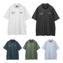 キャロウェイ 半袖 モックネックシャツ かざあなメッシュメランジプリント メンズ C25134116 トップス ゴルフウェア 2025年春夏モデル Callaway 春夏ウェア