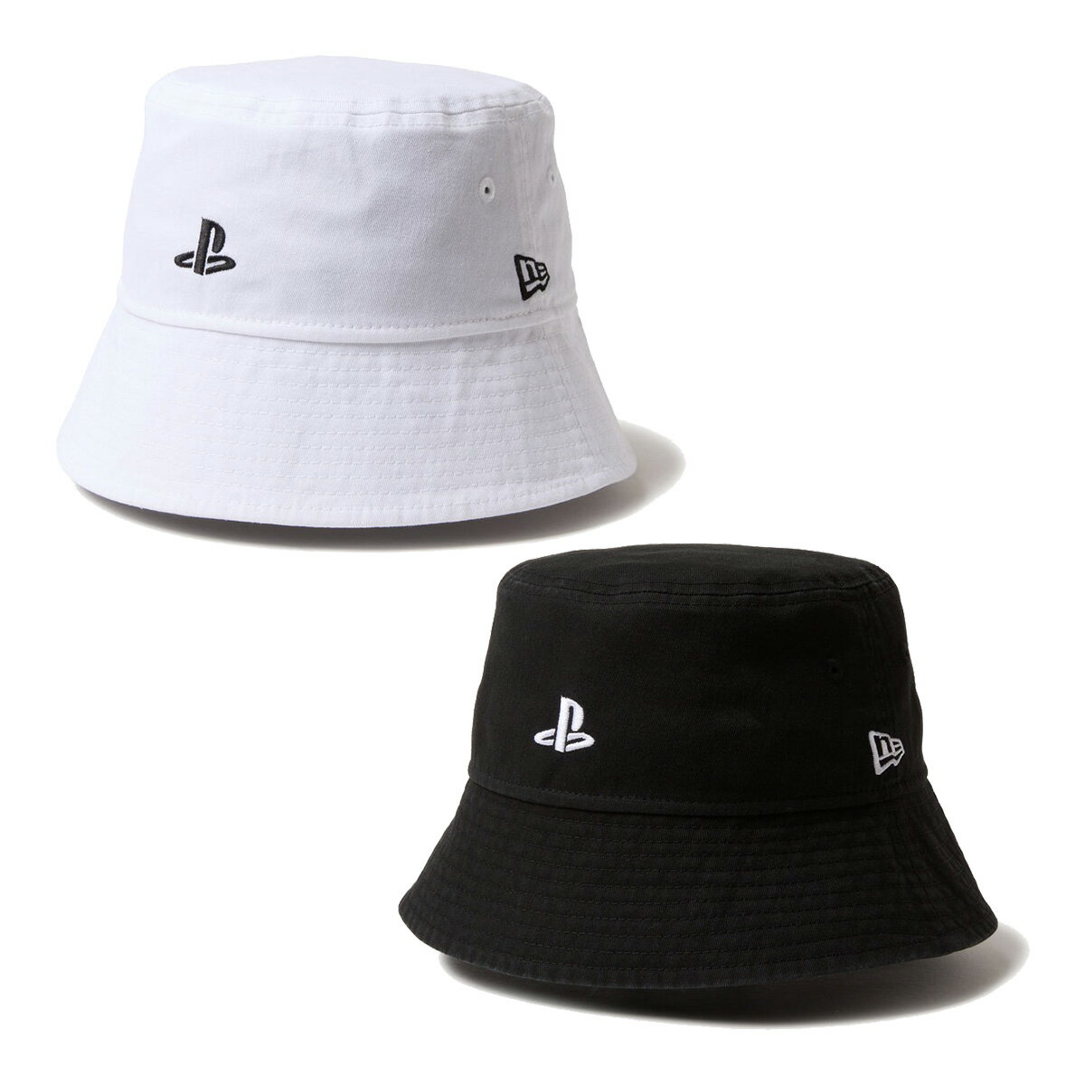 乐天商城 - ニューエラ NEW ERA バケットハット バケット01 セーラーブリム PlayStation プレイステーション ファミリーマーク ユニセックス 14693299／14693300 帽子 ハット NEWERA タウンユース カジュアル メンズ レディース ヘッドウェア