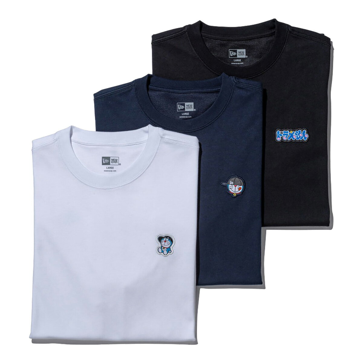 乐天商城 - 【3枚セット】ニューエラ NEW ERA 半袖 Tシャツ 3-Pack 半袖 パフォーマンス Tシャツ ドラえもん ユニセックス 14935374 2026年春夏モデル 春夏ウェア NEWERA タウンユース カジュアル メンズ レディース どらえもん ドラエモン ティーシャツ