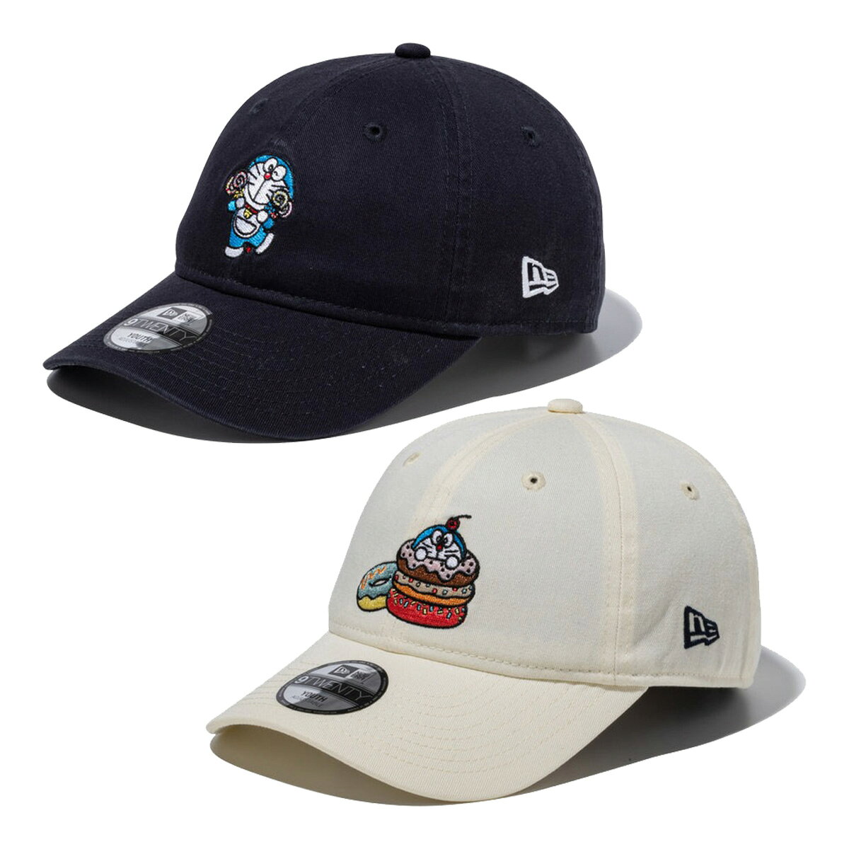 【キッズ】ニューエラ NEW ERA キャップ Youth 9TWENTY ドラえもん スイーツ 14935377／14935378 帽子 2026年春夏モデル 春夏ウェア NEWERA タウンユース カジュアル どらえもん ドラエモン 子供用 ジュニアー ボーイズ ガールズ カーブドバイザー