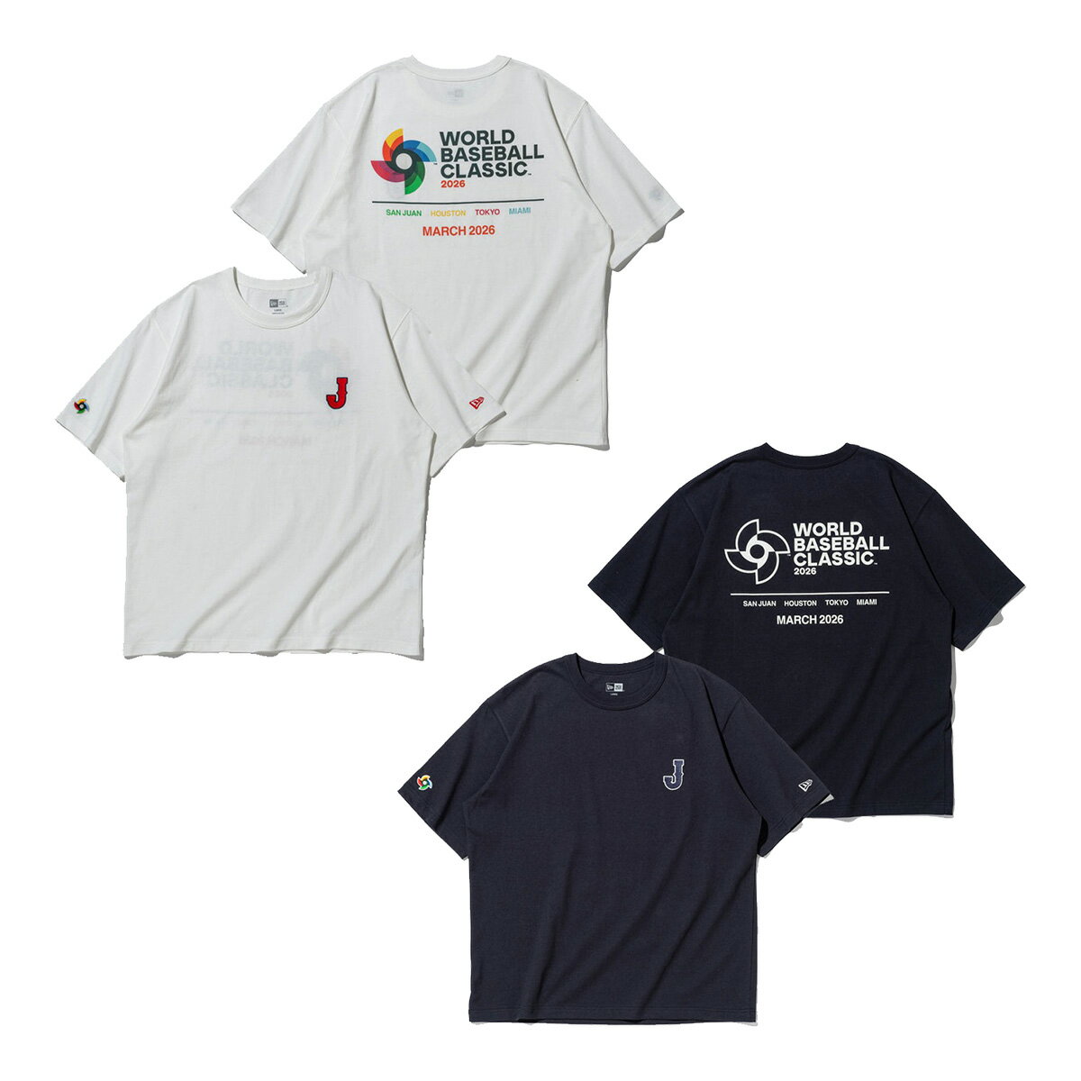 ニューエラ NEW ERA 半袖 Tシャツ ウォッシュドコットン Tシャツ World Baseball Classic WBCロゴ ユニセックス 14948265／14948266 2026年春夏モデル 春夏ウェア NEWERA タウンユース メンズ レディース ワールドベースボールクラシック 野球 侍ジャパン ティーシャツ
