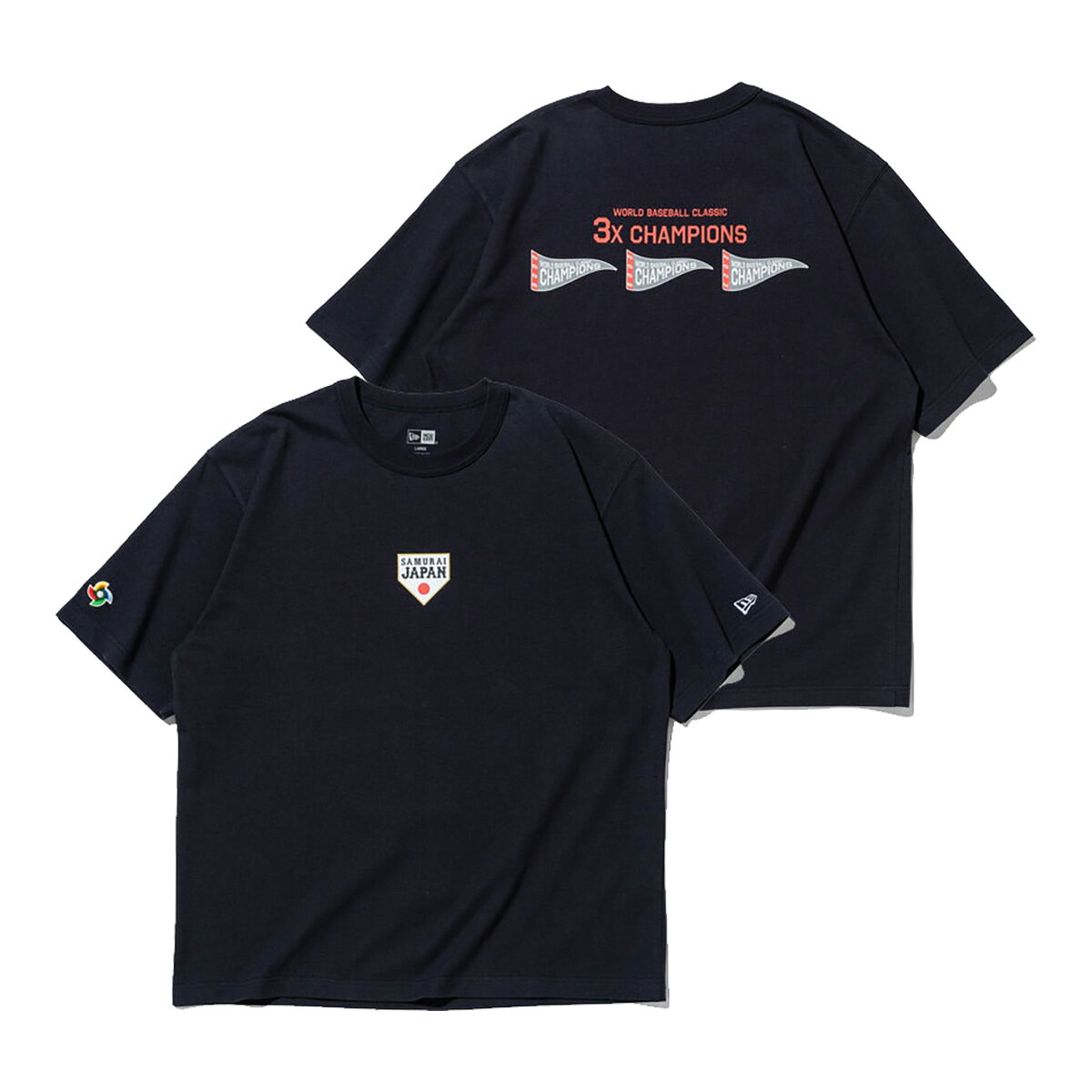 乐天商城 - ニューエラ NEW ERA 半袖 Tシャツ ウォッシュドコットン Tシャツ World Baseball Classic SAMURAI フラッグロゴ ユニセックス 14948268 2026年春夏モデル 春夏ウェア NEWERA タウンユース メンズ レディース ワールドベースボールクラシック 野球 侍ジャパン ティーシャツ