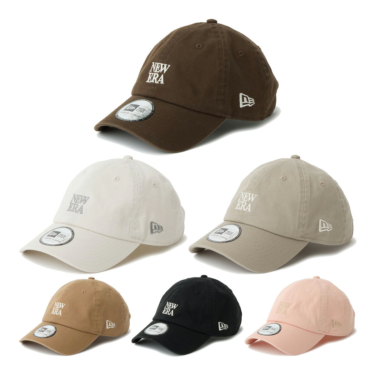乐天商城 - ニューエラ NEW ERA キャップ カジュアルクラシック Square Logo 帽子 ユニセックス 14744724／14744725／14744726／14744727／14744729／14744728 2026年春夏モデル NEWERA ヘッドウェア メンズ レディース カーブドバイザー