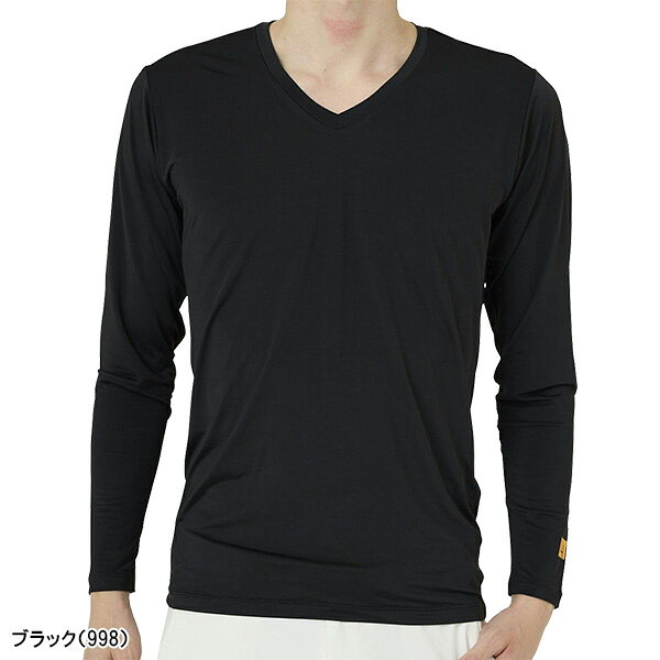 ラウドマウス 長袖 Vネック インナーシャツ メンズ 763900 763-900 冷感ベア天素材 吸汗速乾 UV 接触冷感 トップス アンダーウェア ゴルフウェア LOUDMOUTH 2025年春夏モデル 春夏ウェア インナーウェア アンダーシャツ