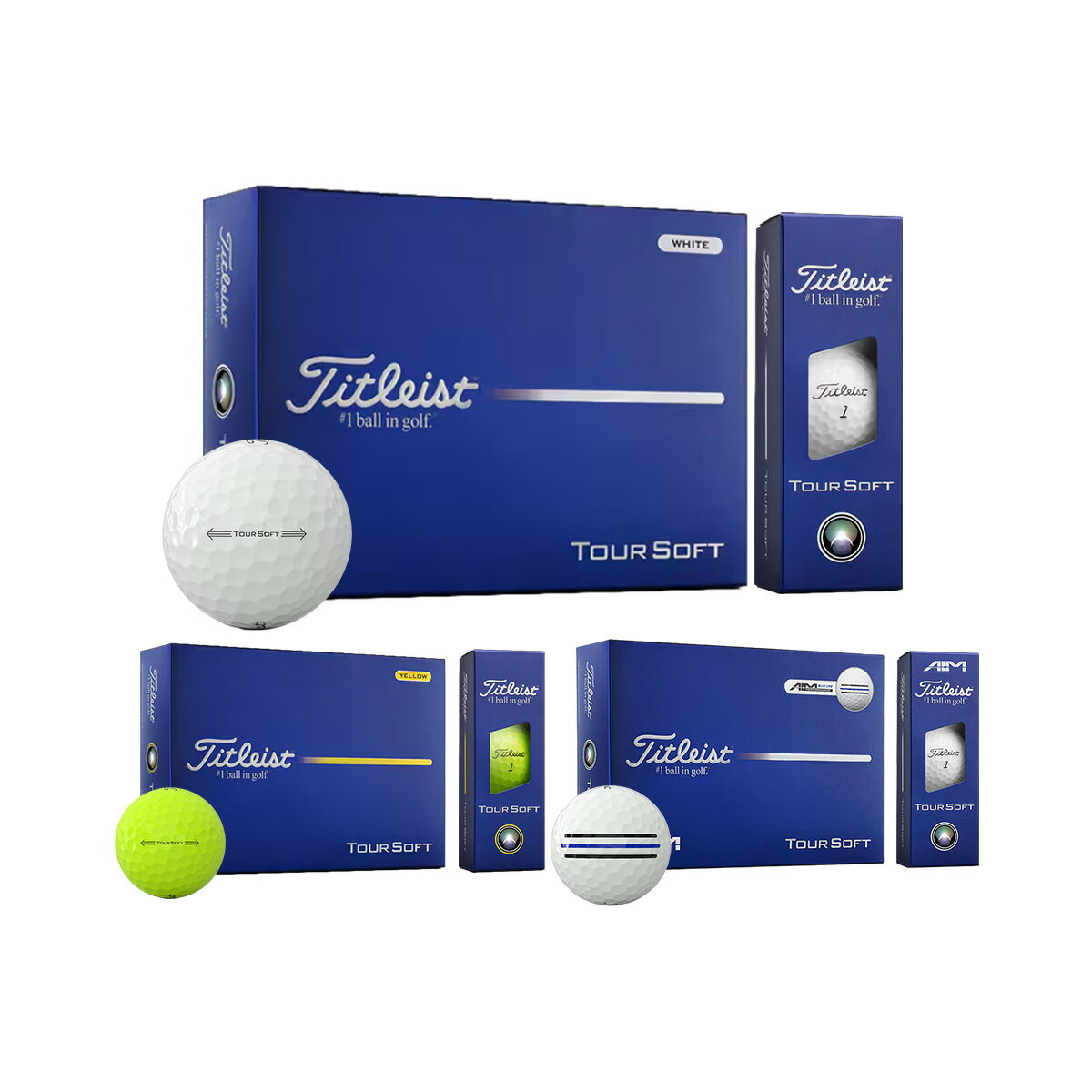 乐天商城 - タイトリスト ゴルフボール TOUR SOFT 1ダース（12球入り） ●2026年モデル● Titleist[ツアーソフト]