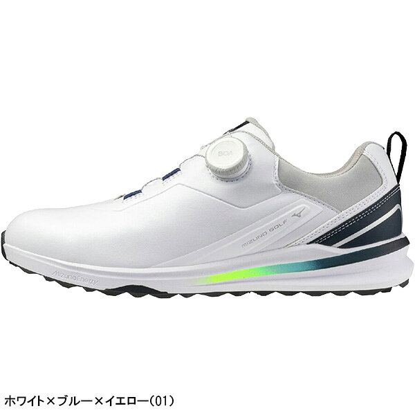 ミズノ ゴルフ ゴルフシューズ ネクスライトエナジーII ボア メンズ 51GM2651 スパイクレスシューズ 3E相当 2026年春夏モデル Mizuno GOLF NEXLITE ENERZY II BOA 靴 51GM265101 51GM265102 ダイヤル式 防水