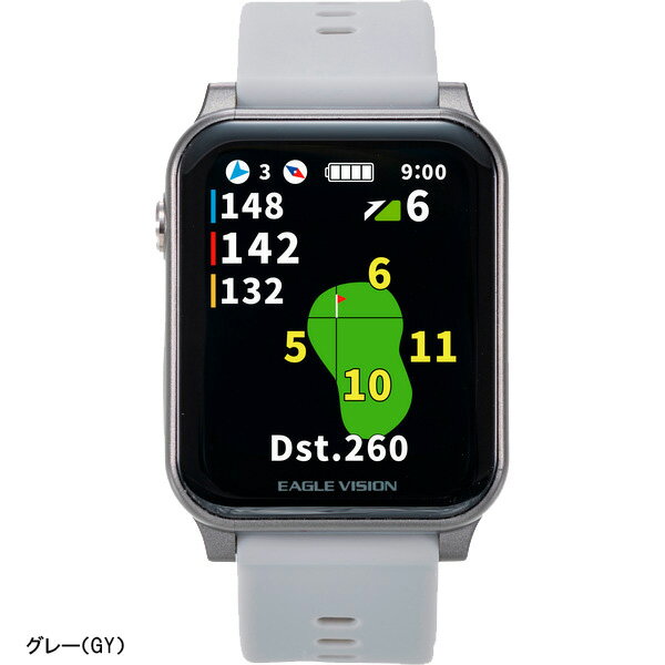 イーグルビジョン 高性能GPS AX アクロス EV-539 飛距離測定器 ゴルフナビ 腕時計...