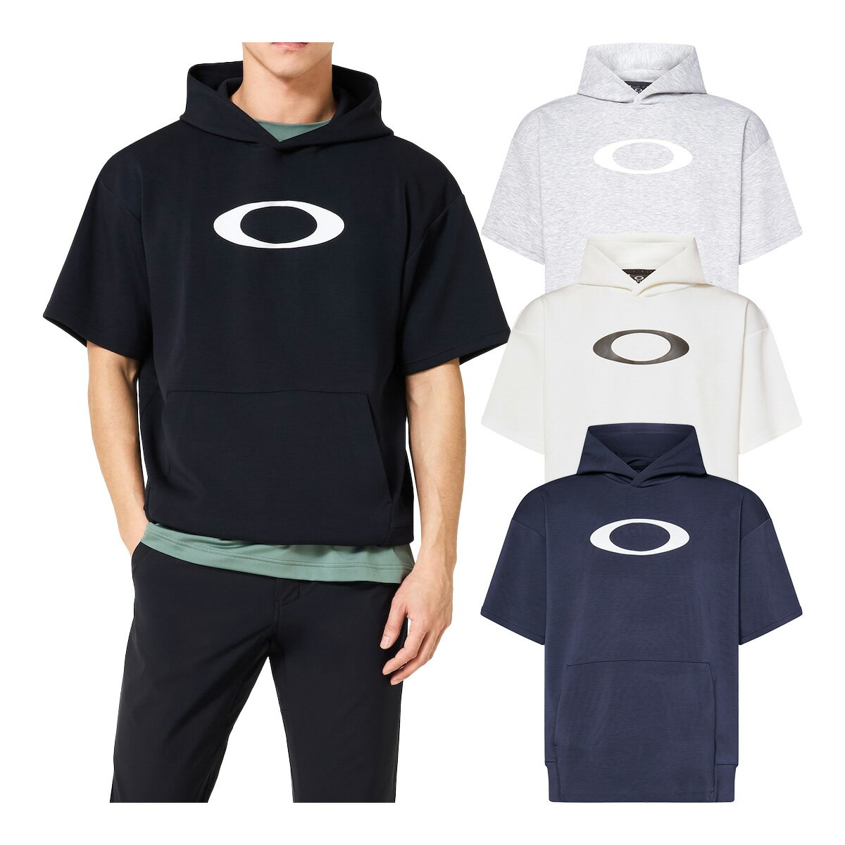 樂天商城 - オークリー Oakley 半袖 フーディー エンハンス Qd フリースフーディー 5.0 メンズ FOA408785 パーカー プルオーバー トレーナー トレーニングウェア タウンユース 普段使い スポーツウェア 2026年春夏モデル Enhance Qd Fleece S／S Hoody 5.0 春夏ウェア