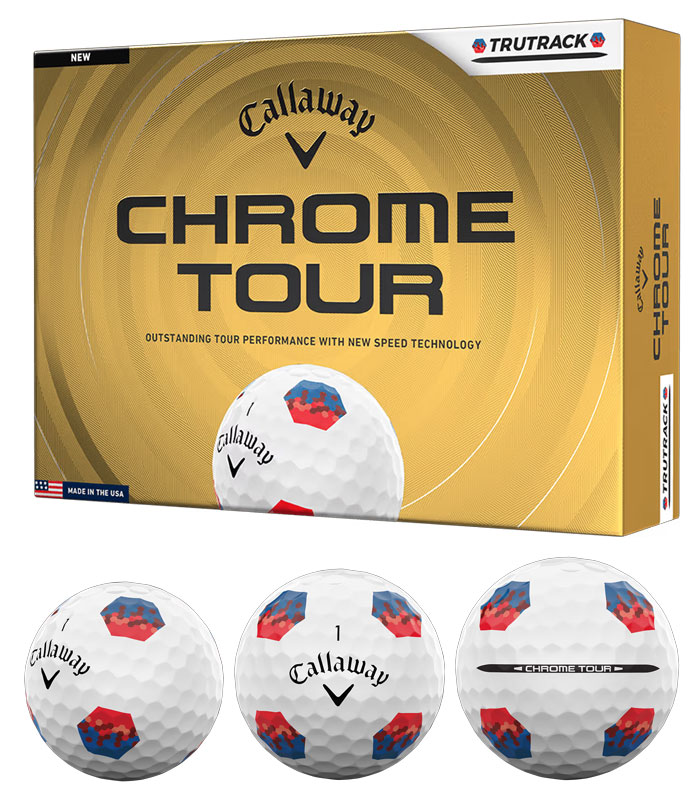 キャロウェイ CHROMEシリーズ（TOUR／TOUR X／SOFT）TRUTRACK ゴルフボール 1ダー...