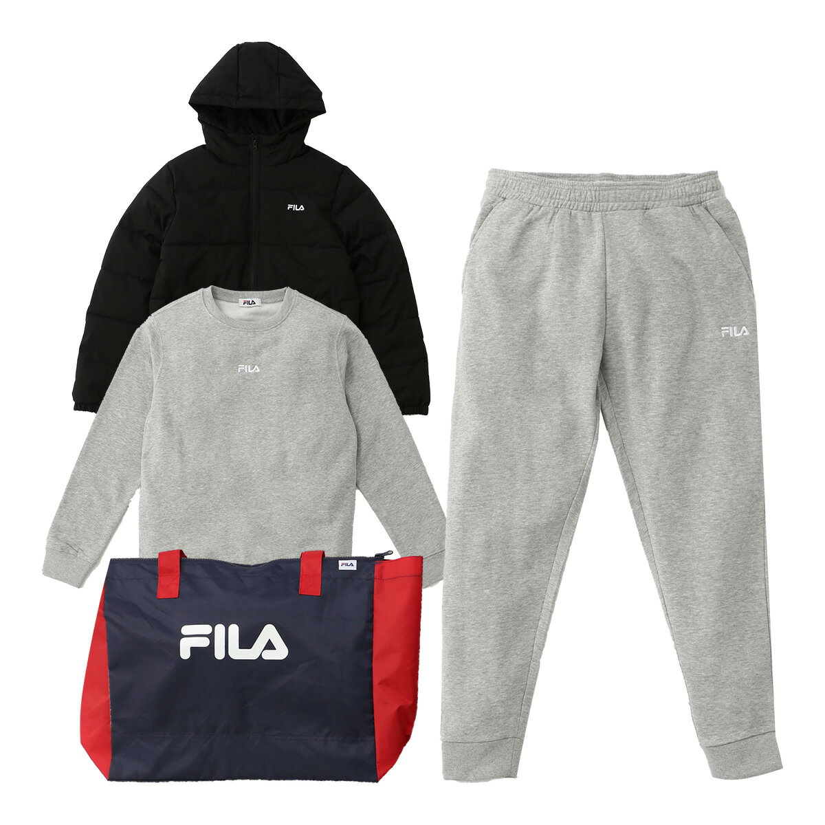 【レディース】フィラ FILA 2024年新春福袋 4点セット 443-680 お楽しみ袋 ハッピーバッグ ラッキーバッグ 秋冬ウェア 443680 スポーツウェア ルームウェア 女性用