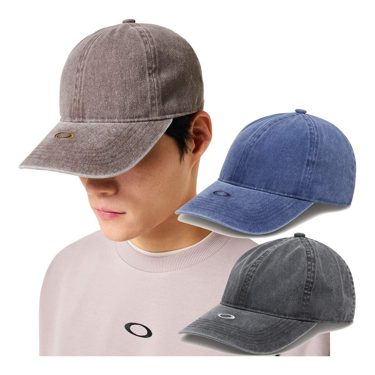 乐天商城 - オークリー Oakley キャップ エッセンシャル ブリム ロゴキャップ 26.0 FOS902408 カジュアル アウトドア スポーツ タウンユース 帽子 ヘッドウェア 2026年春夏モデル Essential Brim Logo Cap 26.0 洗い加工 トレーニング