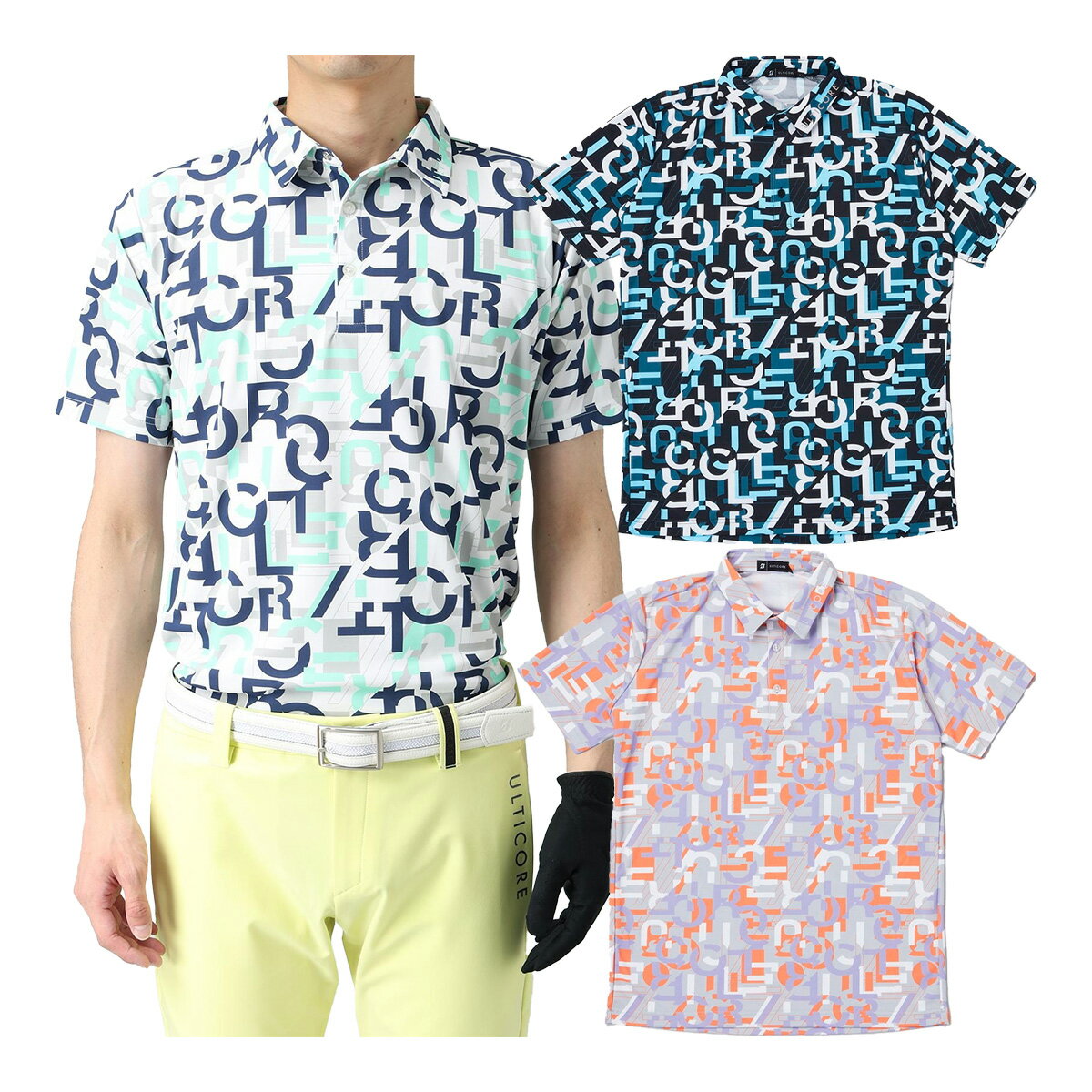 BRIDGESTONE - ブリヂストン ゴルフ アルティコア 半袖 ポロシャツ 4Dimotion Fit Split Raglan Sleeve メンズ IBM06A トップス ゴルフウェア 2026年春夏モデル 春夏ウェア BRIDGESTONE GOLF ULTICORE ブリヂストンゴルフ