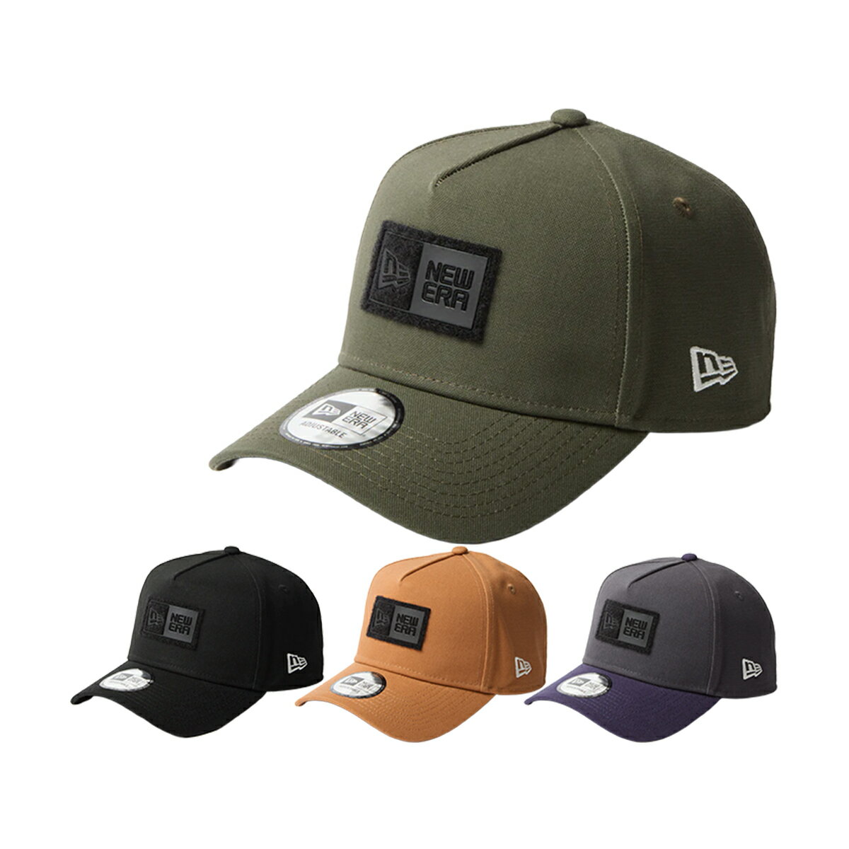乐天商城 - ニューエラ キャップ 9FORTY A-Frame Duck Canvas ベルクロパッチ 14668951／14668952／14668953／14668954 スポーツウェア 帽子 2025年モデル NEWERA