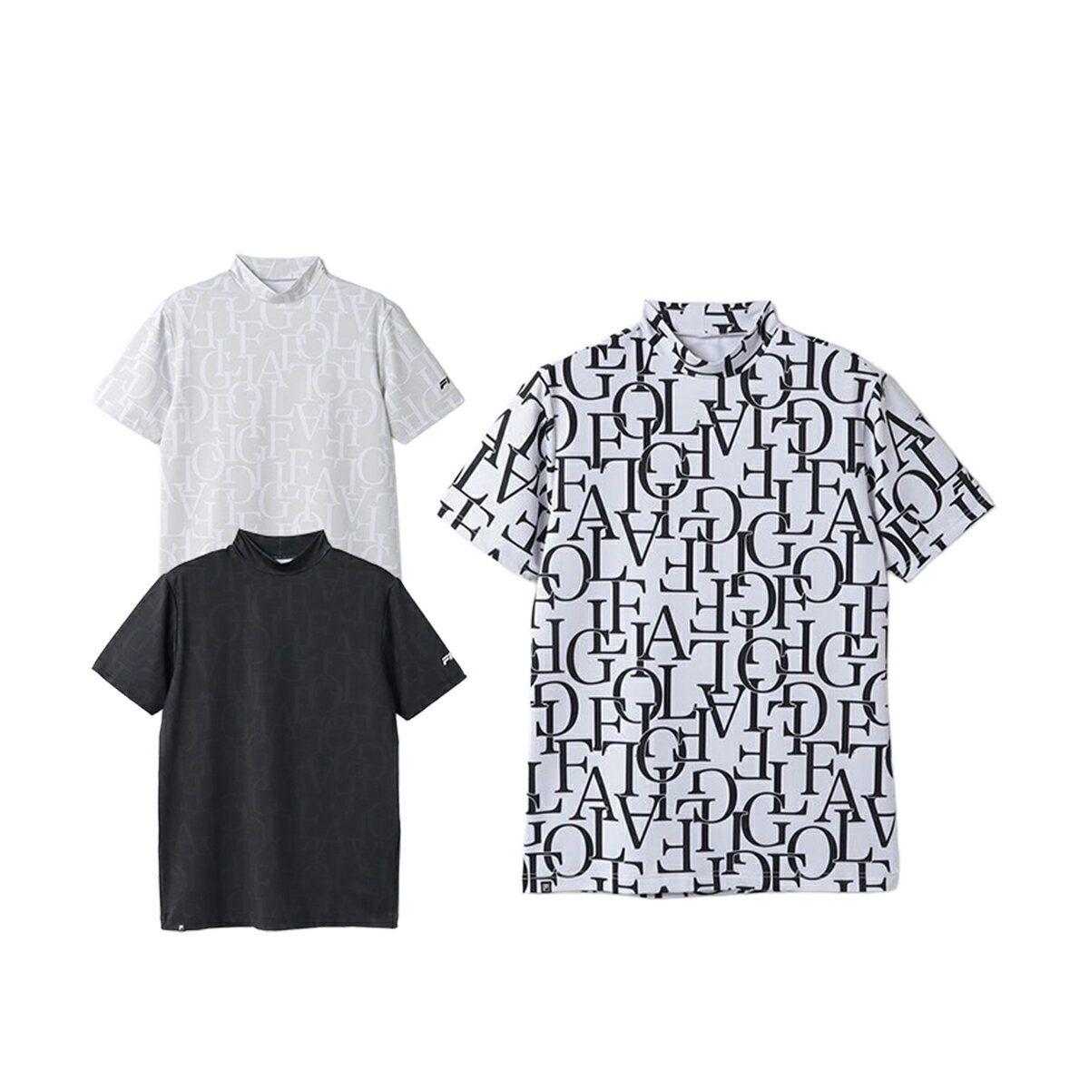 FILA Golf - フィラ ゴルフ 半袖 吸汗速乾 接触冷感 モックネック シャツ 744-661 ゴルフウェア 春夏ウェア FILA GOLF
