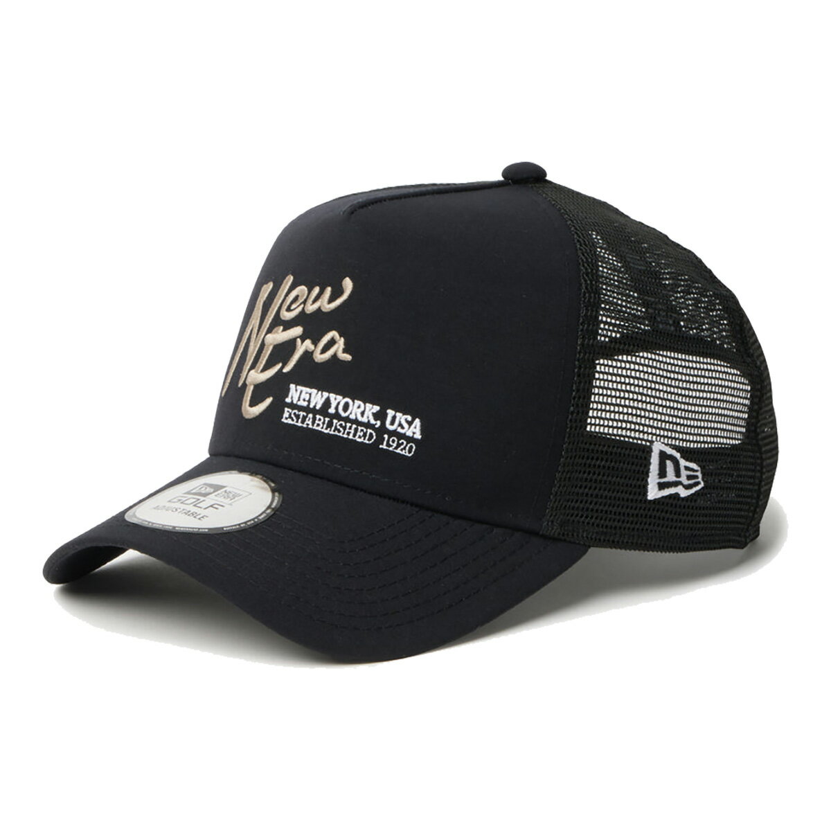 Untitled Sport - ニューエラ ゴルフ ゴルフキャップ 9FORTY A-Frame トラッカー ナイロンタッサー NEW ERA NEW YORK USA EST. 1920 ユニセックス 14747264 NEW ERA NEWERA GOLF 帽子 ヘッドウェア メンズ レディース 撥水加工 スナップバック メッシュキャップ カーブドバイザー