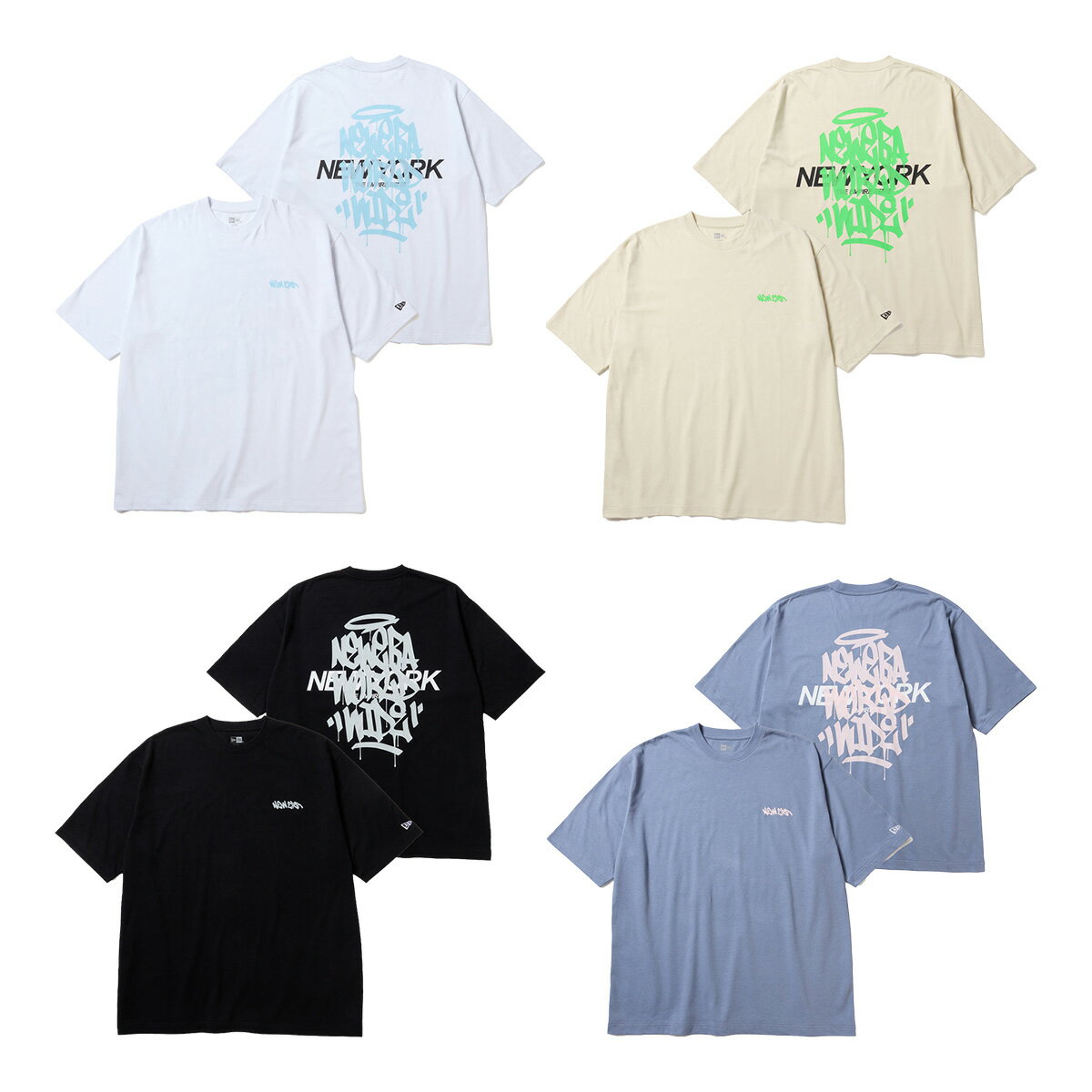 ニューエラ 半袖 オーバーサイズド コットン Tシャツ Tagging ユニセックス 14856664／14856666／14856667／14856665 NEW ERA NEWERA メンズ レディース トップス カジュアル スポーツ タウンユース オーバーサイズ