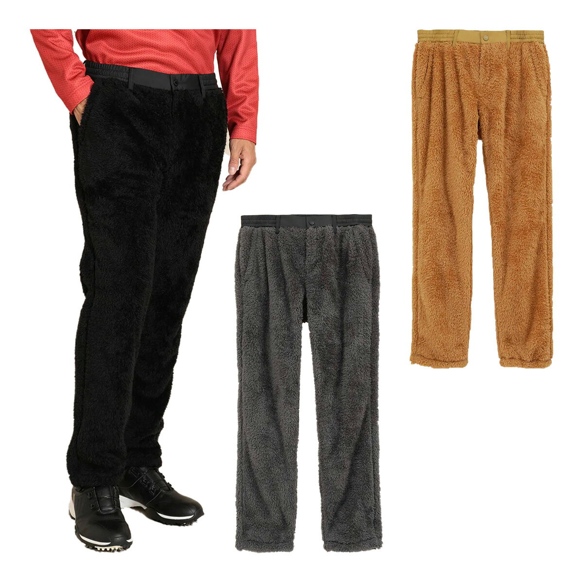 キャロウェイ ロングパンツ ボアパンツ メンズ C23226115 ゴルフウェア 2023年秋冬モデル Callaway 秋冬ウェア ボトムス 防寒