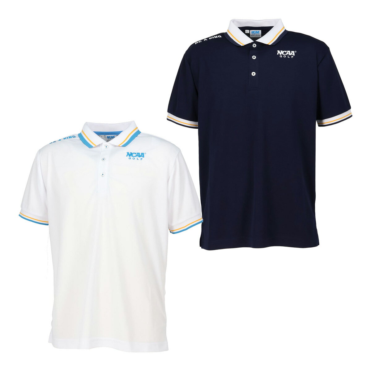 樂天商城 - 【在庫処分】NCAA GOLF 半袖 ポロシャツ リブ襟袖ライン入り メンズ NG1008 ゴルフウェア