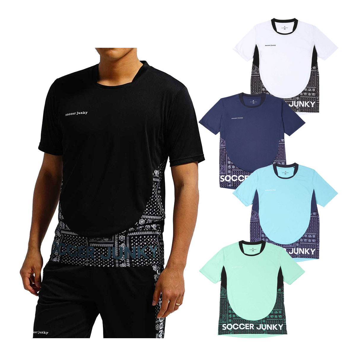 【在庫処分】サッカージャンキー Soccer Junky カン・テム犬＋1 ワークアウトシャツ SJ23A02 メンズ 半..