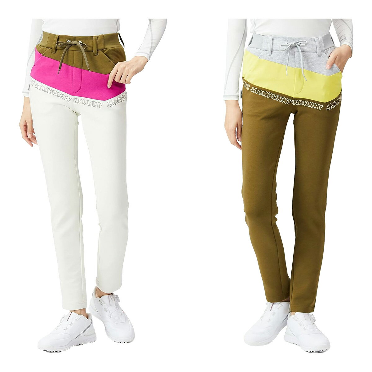 乐天商城 - 【レディース】ジャックバニー ロングパンツ コンパクトダブルニット イージーパンツ 263-2236842 2022年秋冬モデル 秋冬ウェア ゴルフウェア ボトムス Jack Bunny!! ジャックバニー!! 女性用