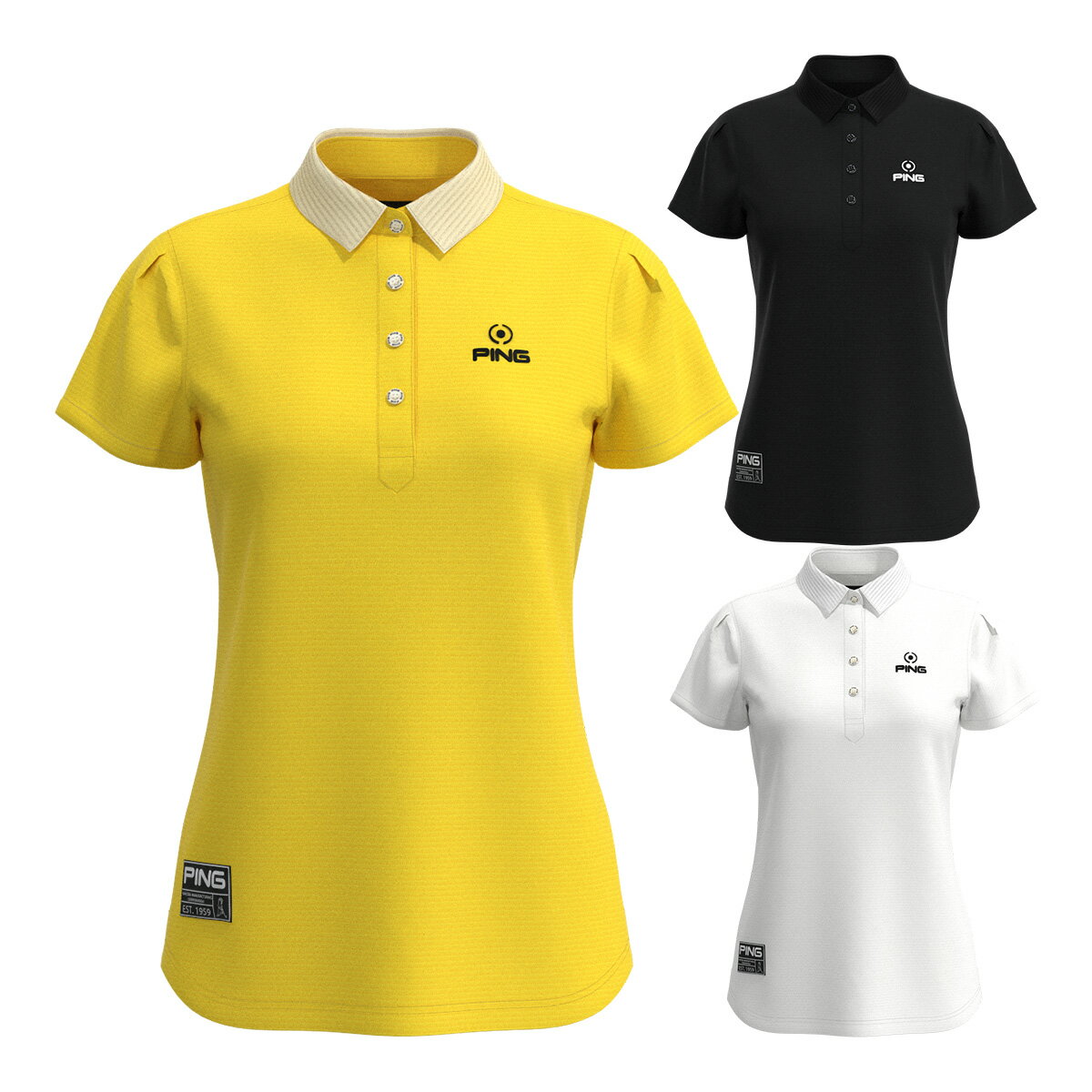 【レディース】ピン アパレル 半袖 ポロシャツ メッシュトリコット 622-2260892 ゴルフウェア トップス 2022年秋冬モデル PING APPAREL 春夏ウェア 秋冬ウェア 女性用 アパレル