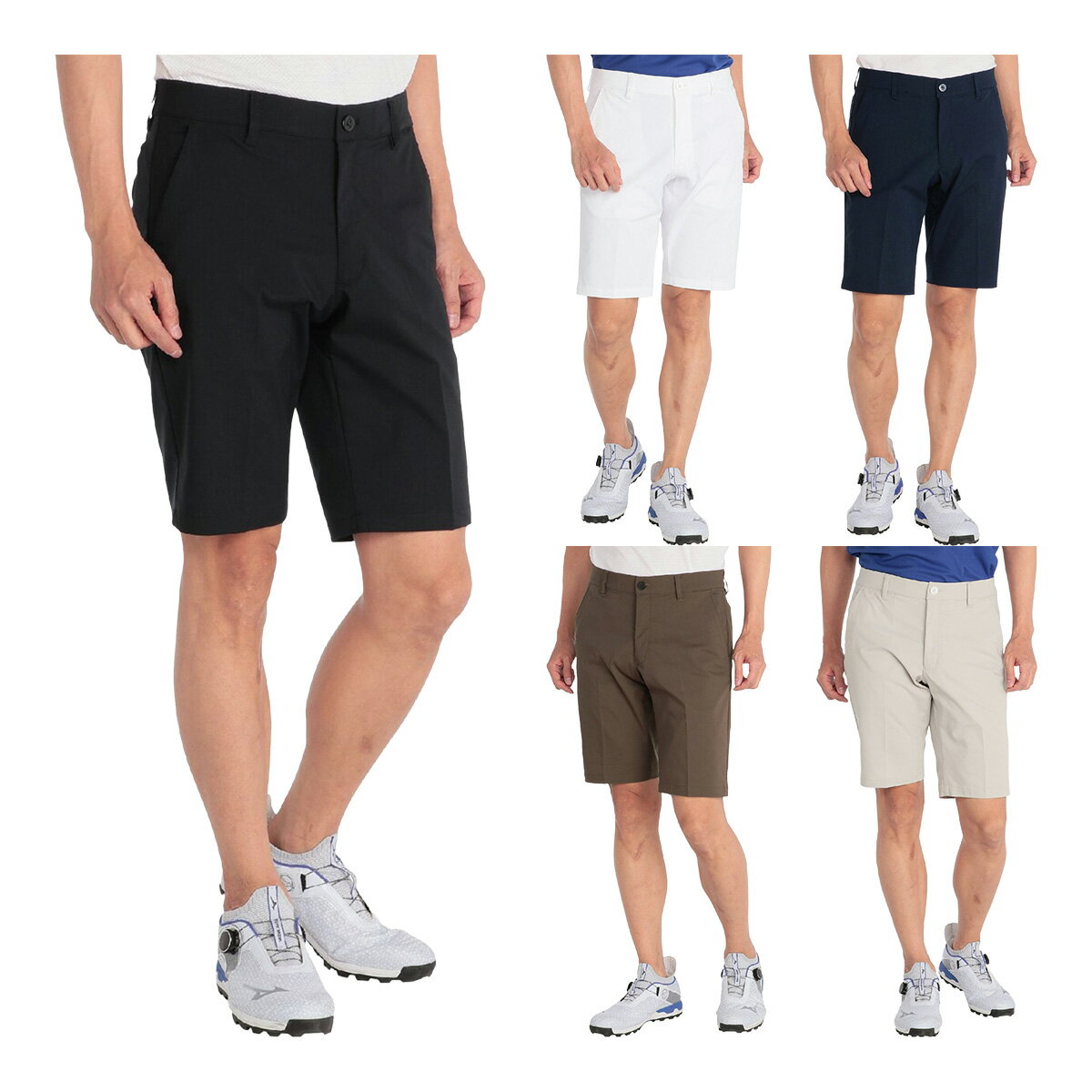 MIZUNO - ミズノ ゴルフ ストレッチ チノムーブ ハーフパンツ 短パン ショートパンツ メンズ E2MFCA30 ボトムス ゴルフウェア 2025年春夏モデル 春夏ウェア Mizuno Golf E2MFCA3001 E2MFCA3009 E2MFCA3014 E2MFCA3038 E2MFCA3049 吸汗速乾 ストレッチ