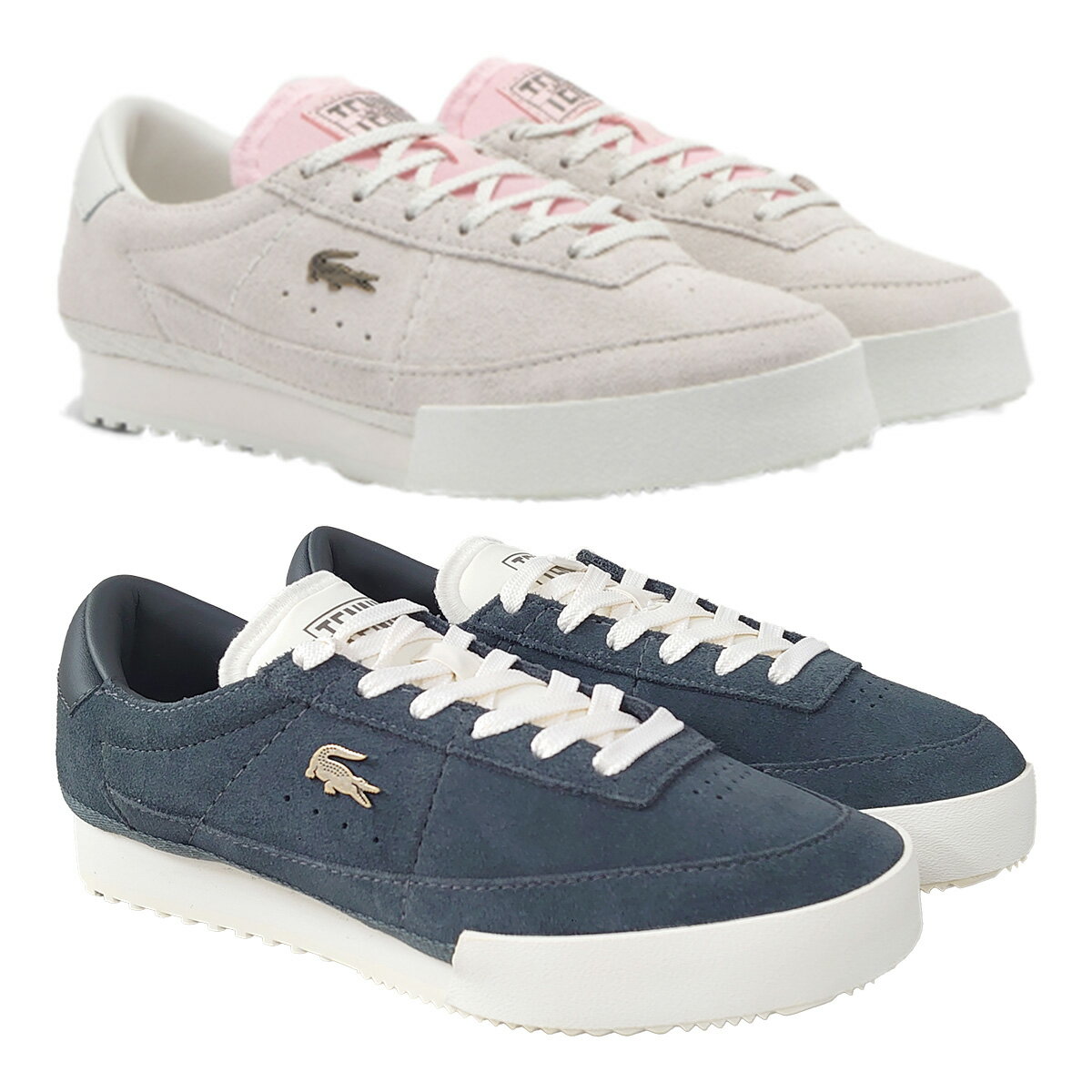 乐天商城 - 【レディース】ラコステ LACOSTE シューズ スニーカー コートスニーカー AURA 225 3 SFA 50SFA0158 靴 ローカット スポーツシューズ 2025年秋冬モデル 紐タイプ シューレース 女性用